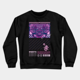 Barong Style Japanese With Cyberpunk Concept Crewneck Sweatshirt